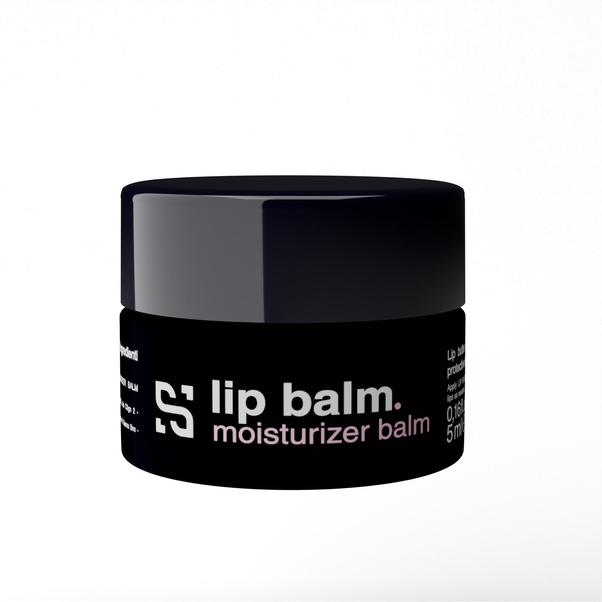 barattolo frontale di Lip Balm Moisturizer Balm Sensitiva con Cannabidiolo, burro di karité e olio di jojoba, 10ml